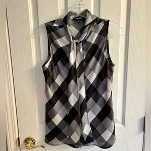 Nine West sleeveless necktie blouse, size medium